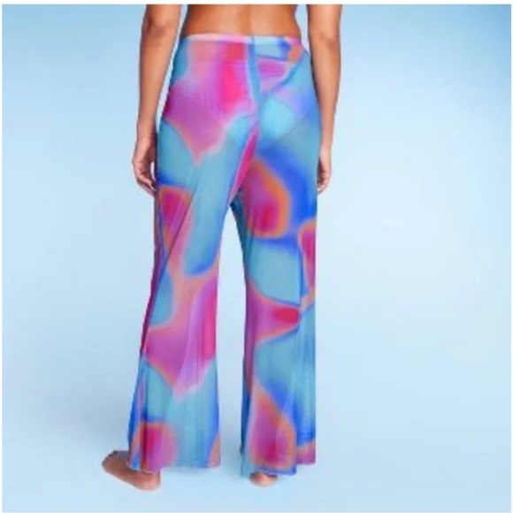 Women’s Wild Fable Mesh Cover-up High Waisted Flare Pants - Picture 2 of 4